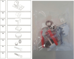 efe19607-fb87-49a5-8a59-06a708f82db2 PROFI TRADE 145950 Heizplus HK-Aufhängeset komplett mit Blind- und Luftstopfen Verpackungseinheit:1ST – Bild 1