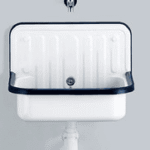 LAUFEN 1200000000 Alape AGB Stahlform 510Ü weiß emaill. 51x36cm m.Kststumr.blau,m.ÜL,m.Abl.vent.  Verpackungseinheit:1ST