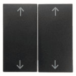 BERKER 16441606 S.1/B.x Serienwippe mit doppelten Pfeilsymbolen anthrazit matt  Verpackungseinheit:1ST