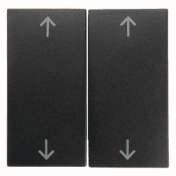 f1d97221-19d9-493f-ac1d-3934c5f43b63 BERKER 16441606 S.1/B.x Serienwippe mit doppelten Pfeilsymbolen anthrazit matt Verpackungseinheit:1ST – Bild 1