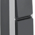 BERKER 47803515 Kombination Wechselschalter/Steckdose SC HUKO mit Klappdeckel AP W.1 grau  Verpackungseinheit:1ST