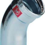 VIEGA 597 702 Viega Prestabo XL-Bogen 45° mit SC-Contur Stahl unlegiert, verzinkt, Modell 1126.1XL VdS-Zulassung d: 88,9 1126.1XL Verpackungseinheit:1ST