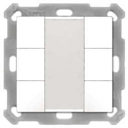f4870d1b-2f68-43e7-8f2f-1f7573ba6d4c MDT BE-TA5506.02 Taster 55 6-fach, Reinweiß matt Verpackungseinheit:1ST – Bild 1