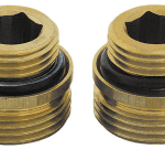 HERZ 1300221 Herz Anschlussnippel f.Heizkörperanschl. 1/2" flachdichtend 1 Paar  Verpackungseinheit:1PAA