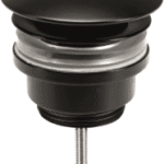 ALVA AQARVAAV5S ALVA Varia Ablaufvent. 5/4" nicht, verschließbar, Matt Schwarz  Verpackungseinheit:1ST