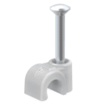 ALVA NASCH 8X25 RW Nagelschelle für KabelØ 8 mm, Länge 25 mm, reinweiß  Verpackungseinheit:100ST