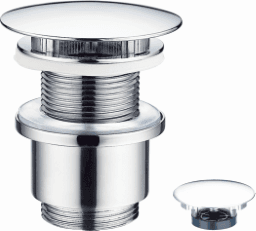 f7b0c7b4-b865-4a64-aaea-446109aae6d0 ALVA AQARVAAV6 ALVA Varia Schaft-Ablaufventil 5/4 mit Stopfen, Höhe bis 50mm, Chrom Verpackungseinheit:1ST – Bild 1