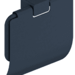 ALVA AQASAMRH ALVA Amoa Toilettenpapierhalter mit Bügel und Deckel, Schwarz  Verpackungseinheit:1ST