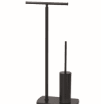 ALVA AQASVAKBG3S ALVA Varia Kombi-WC-Bürstengarnitur Standfuß rechteckig, Schwarz Matt  Verpackungseinheit:1ST