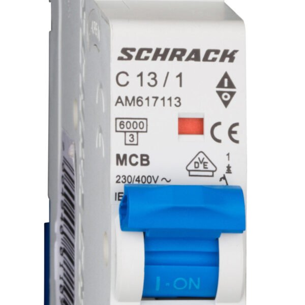 AM617113-- Leitungsschutzschalter AMPARO 6kA, C 13A, 1-polig<br><u>Verkaufseinheit: 1Stk</u>