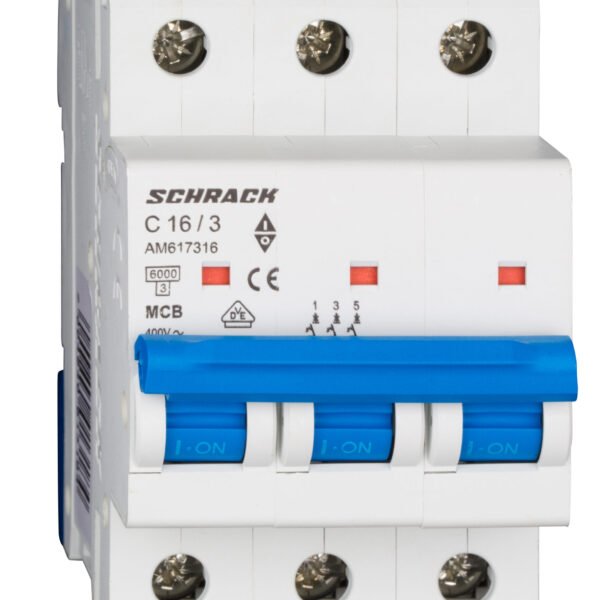 AM617316-- Leitungsschutzschalter AMPARO 6kA, C 16A, 3-polig<br><u>Verkaufseinheit: 1Stk</u>