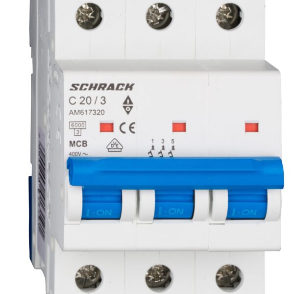 AM617320-- Leitungsschutzschalter AMPARO 6kA, C 20A, 3-polig<br><u>Verkaufseinheit: 1Stk</u>