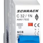 AM617532-- Leitungsschutzschalter AMPARO 6kA, C 32A, 1+N, 1TE<br><u>Verkaufseinheit: 1Stk</u>