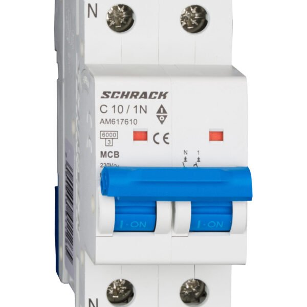 AM617610-- Leitungsschutzschalter AMPARO 6kA, C 10A, 1+N<br><u>Verkaufseinheit: 1Stk</u>