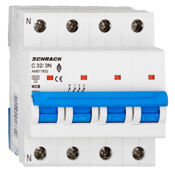 AM617832-- Leitungsschutzschalter AMPARO 6kA, C 32A, 3+N<br><u>Verkaufseinheit: 1Stk</u>