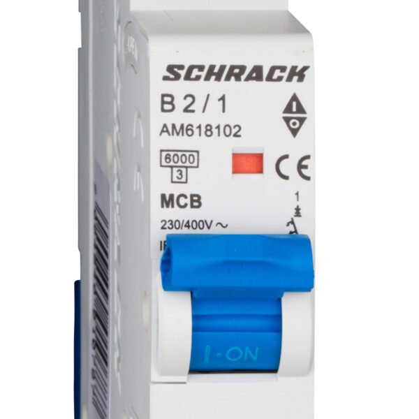 AM618102-- Leitungsschutzschalter AMPARO 6kA, B 2A, 1-polig<br><u>Verkaufseinheit: 1Stk</u>