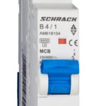 AM618104-- Leitungsschutzschalter AMPARO 6kA, B 4A, 1-polig<br><u>Verkaufseinheit: 1Stk</u>