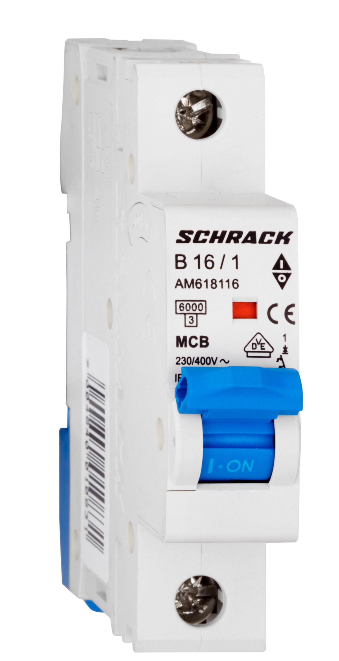 f_am618116- AM618116-- Leitungsschutzschalter AMPARO 6kA, B 16A, 1-polig<br><u>Verkaufseinheit: 1Stk</u> – Bild 1
