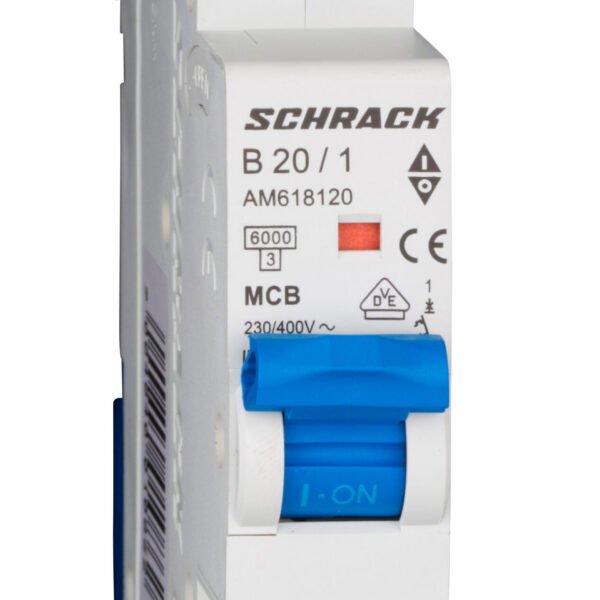 AM618120-- Leitungsschutzschalter AMPARO 6kA, B 20A, 1-polig<br><u>Verkaufseinheit: 1Stk</u>