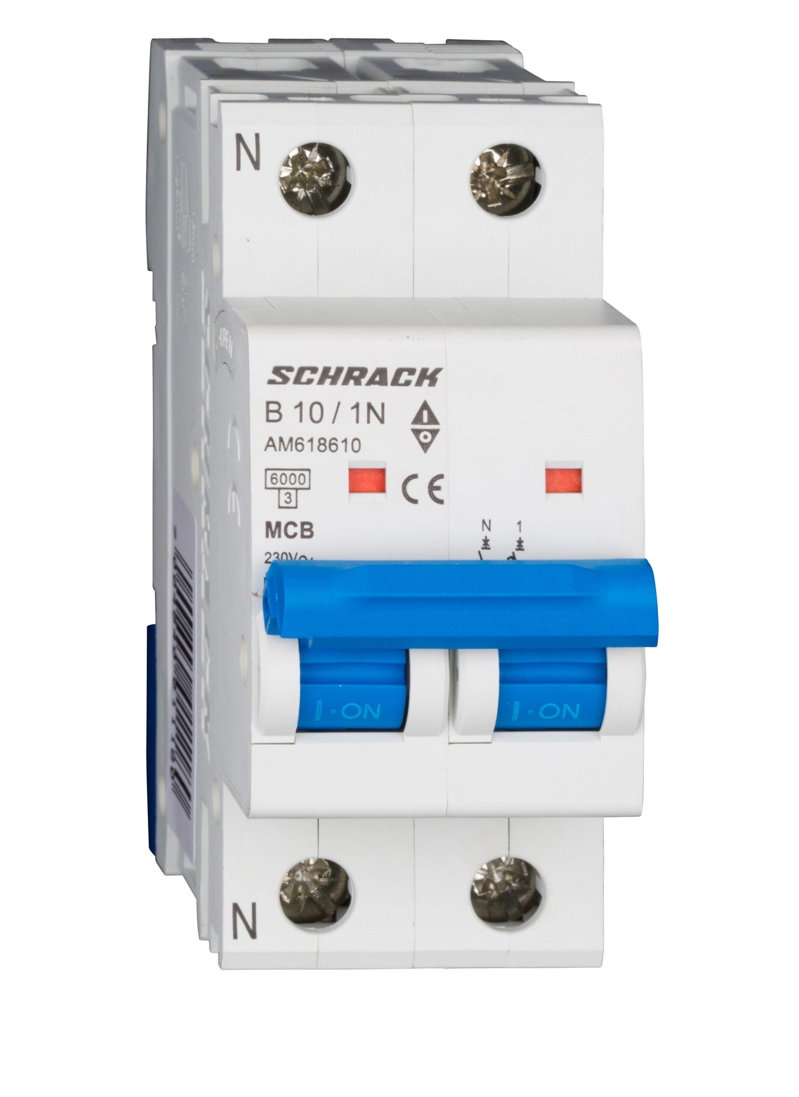 f_am618610- AM618610-- Leitungsschutzschalter AMPARO 6kA, B 10A, 1+N<br><u>Verkaufseinheit: 1Stk</u> – Bild 1