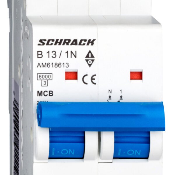 AM618613-- Leitungsschutzschalter AMPARO 6kA, B 13A, 1+N<br><u>Verkaufseinheit: 1Stk</u>