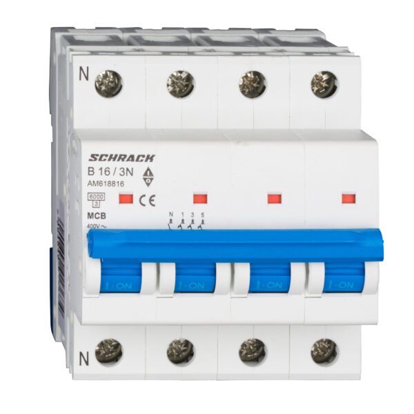 AM618816-- Leitungsschutzschalter AMPARO 6kA, B 16A, 3+N<br><u>Verkaufseinheit: 1Stk</u>