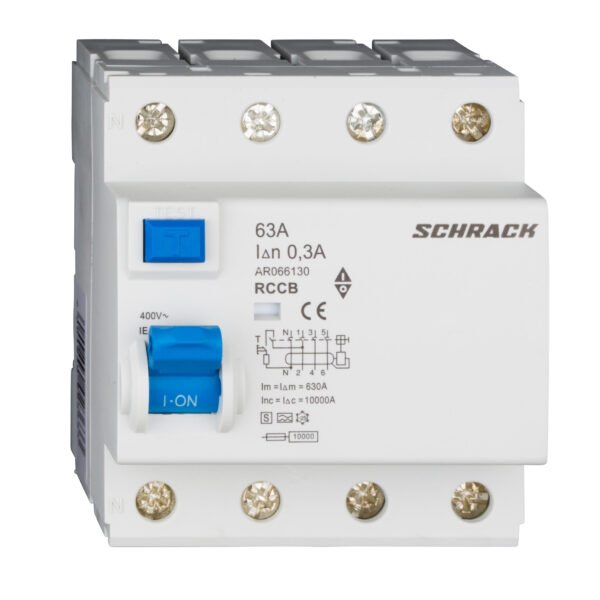 AR066130-- FI-Schutzschalter AMPARO 10kA,63A,4-polig, 300mA, S/A<br><u>Verkaufseinheit: 1Stk</u>