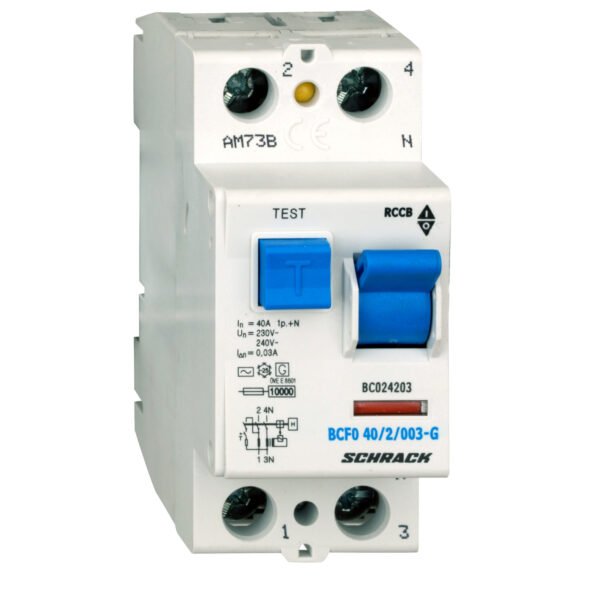 BC024203-- FI-Schalter, 40A, 2-polig, 30mA, Bauart G, Typ AC<br><u>Verkaufseinheit: 1Stk</u>