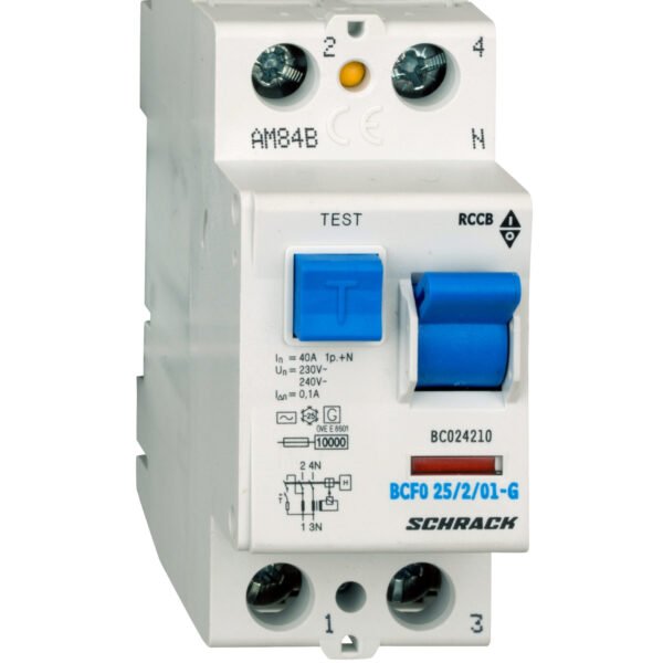 BC024210-- FI-Schalter, 40A, 2-polig, 100mA, Bauart G, Typ AC<br><u>Verkaufseinheit: 1Stk</u>