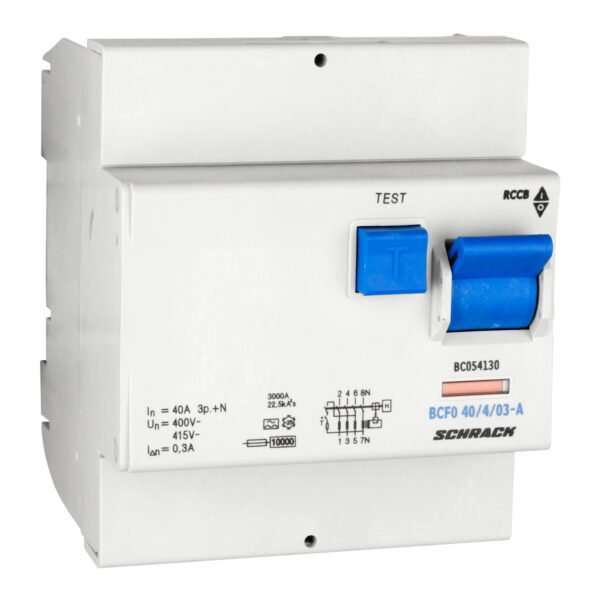 BC054130-- FI-Schalter, 40A, 4-polig, 300mA, Typ A (Puls)<br><u>Verkaufseinheit: 1Stk</u>