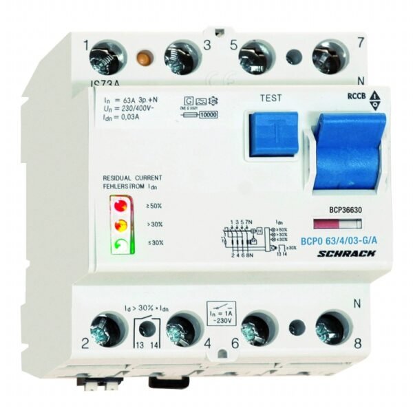 BCP36630-- PRIORI FI-Schalter 63A, 4-polig, 300mA, vsf, Bauart G, Typ A<br><u>Verkaufseinheit: 1Stk</u>