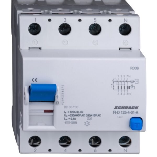 BD057110-A FI-Schalter 125A, 4-polig, 100mA, Typ A (Puls)<br><u>Verkaufseinheit: 1Stk</u>