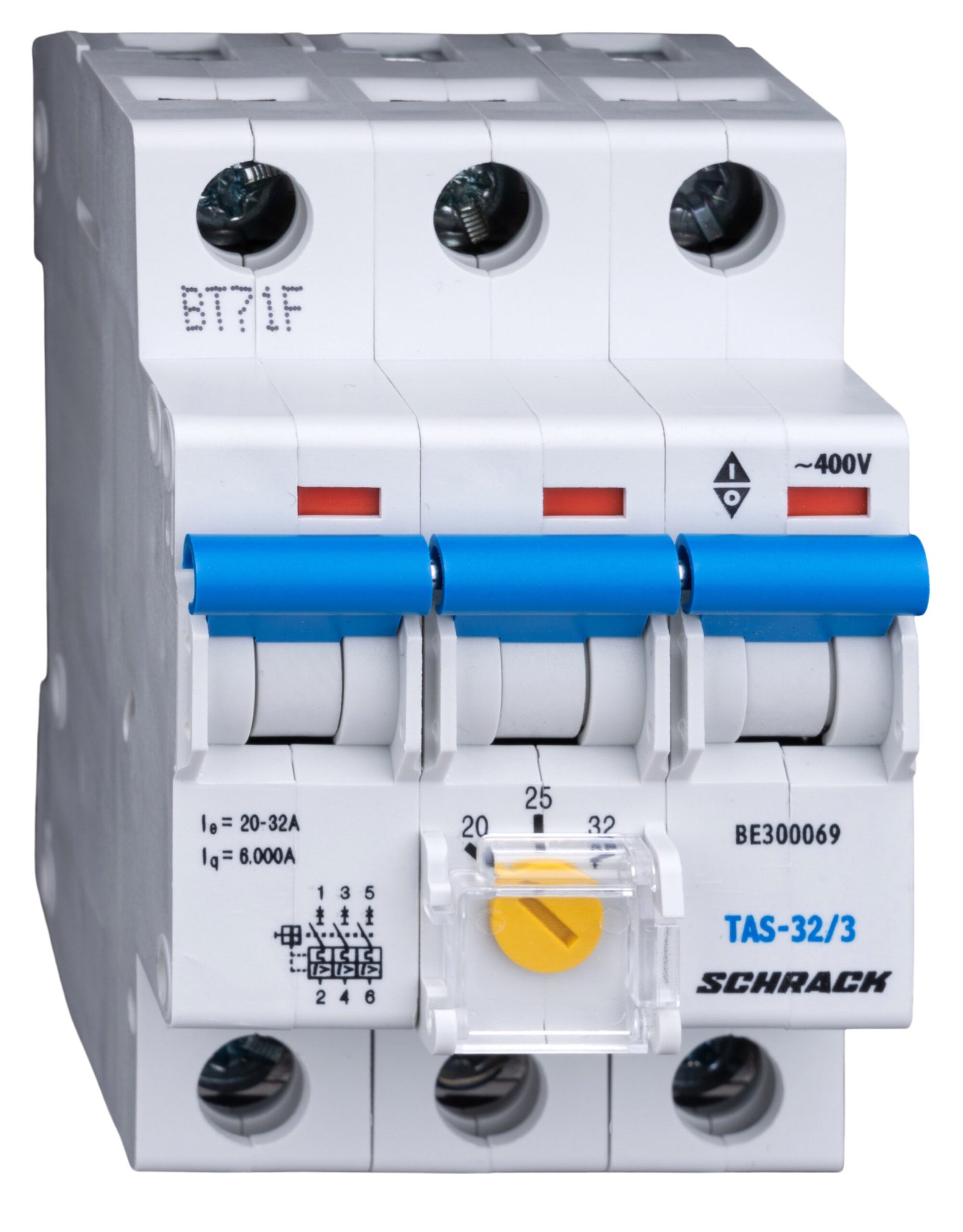 f_be300069- BE300069-- Tarifschalter, 3-polig, Serie TAS, Bereich 20A, 25A und 32A<br><u>Verkaufseinheit: 1Stk</u> – Bild 1
