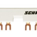 BE590454-- Verschienung für 4xBE5+Hilfskontakt 54mm Gabel 63A<br><u>Verkaufseinheit: 1Stk</u>