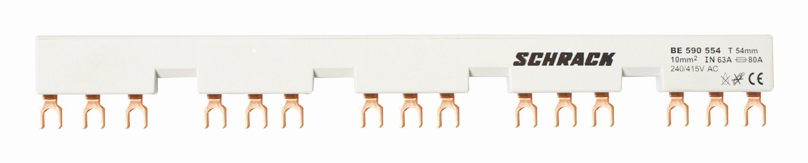 OLYMPUS DIGITAL CAMERA BE590554-- Verschienung für 5xBE5+Hilfskontakt 54mm Gabel 63A<br><u>Verkaufseinheit: 1Stk</u> – Bild 1