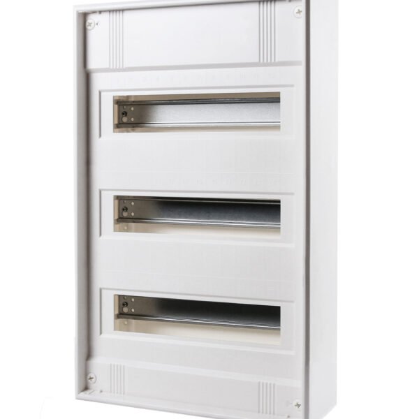 BK003123-- Aufputz Verteiler 3-reihig, 36TE, reinweiß, ohne Türe<br><u>Verkaufseinheit: 1Stk</u>