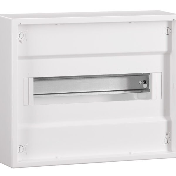 BK003521-- Aufputz Verteiler 1-reihig, 12TE, signalweiß, ohne Türe<br><u>Verkaufseinheit: 1Stk</u>