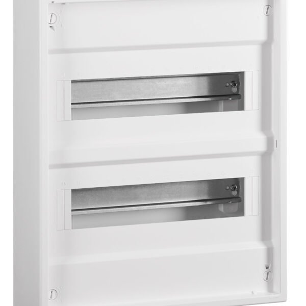 BK003522-- Aufputz Verteiler 2-reihig, 24TE, signalweiß, ohne Türe<br><u>Verkaufseinheit: 1Stk</u>