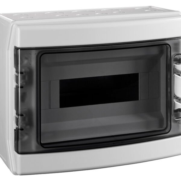 BK050202-- Aufputzverteiler 1-reihig, 12TE, IP65, transparente Tür<br><u>Verkaufseinheit: 1Stk</u>