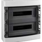 BK050205-- Aufputzverteiler 2-reihig, 36TE, IP65, transparente Tür<br><u>Verkaufseinheit: 1Stk</u>