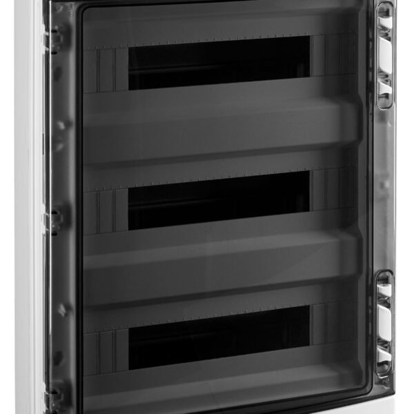 BK050208-- Aufputzverteiler 3-reihig, 54TE, IP65, transparente Tür<br><u>Verkaufseinheit: 1Stk</u>