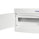 BK080051-- UP-Wohnungsverteiler 1-reihig, 12TE, IP40, weiße Tür<br><u>Verkaufseinheit: 1Stk</u>