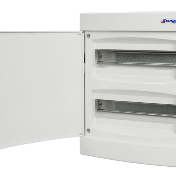 BK080052-- UP-Wohnungsverteiler 2-reihig, 24TE, IP40, weiße Tür<br><u>Verkaufseinheit: 1Stk</u>