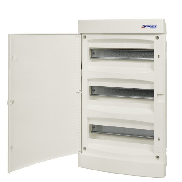 BK080053-- UP-Wohnungsverteiler 3-reihig, 36TE, IP40, weiße Tür<br><u>Verkaufseinheit: 1Stk</u>