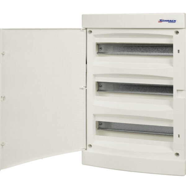 BK080057-- UP-Wohnungsverteiler 3-reihig, 54TE, IP40, weiße Tür<br><u>Verkaufseinheit: 1Stk</u>