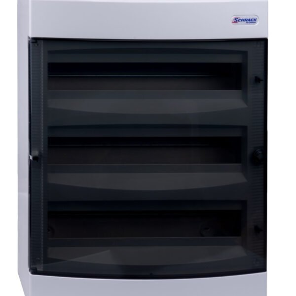 BK080107-- AP-Wohnungsverteiler 3-reihig, 54TE, IP40, transparente Tür<br><u>Verkaufseinheit: 1Stk</u>