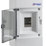 BK080110-- AP-Wohnungsverteiler 1-reihig, 4TE, IP40, transparente Tür<br><u>Verkaufseinheit: 1Stk</u>