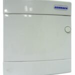 BK080150-- AP-Wohnungsverteiler 1-reihig, 8TE, IP40, weiße Tür<br><u>Verkaufseinheit: 1Stk</u>