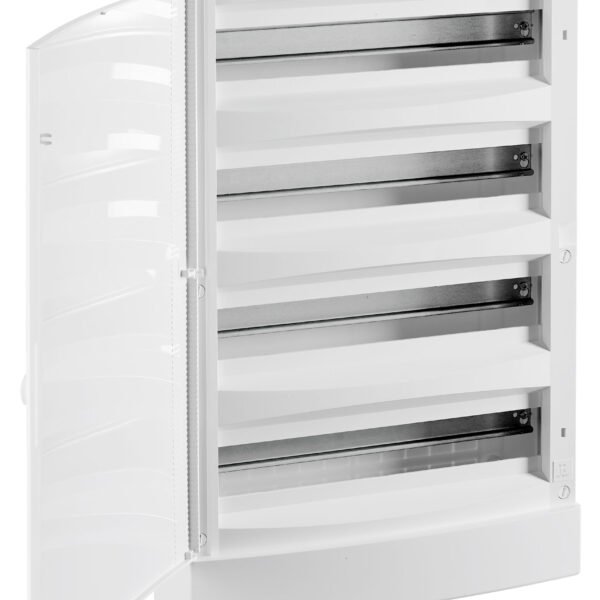 BK080158-- AP-Wohnungsverteiler 4-reihig, 72TE, IP40, weiße Tür<br><u>Verkaufseinheit: 1Stk</u>