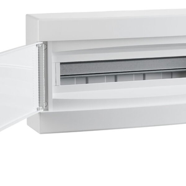 BK080159-- AP-Wohnungsverteiler 1-reihig, 24TE, IP40, weiße Tür<br><u>Verkaufseinheit: 1Stk</u>